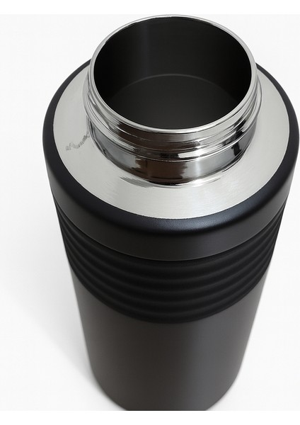 Paslanmaz Çelik Sızdırmaz Termos - Siyah - 550 ml - Kilitli fırsatları