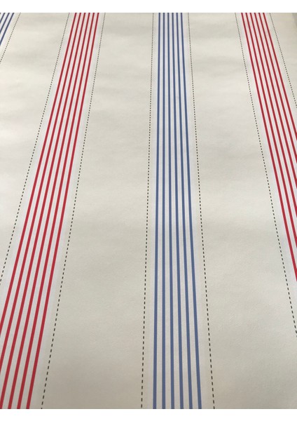 Kırmızı Mavi Çizgili 5m2 Duvar Kağıdı fiyatları