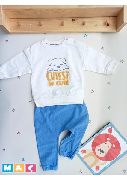 Kız Erkek Bebek Çocuk 2li Takım Alt Üst Swaetshirt Pantolon Takım