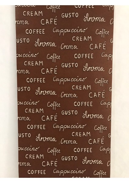 Kahve Yazılı Kabartmalı 5m2 Duvar Kağıdı fırsatları