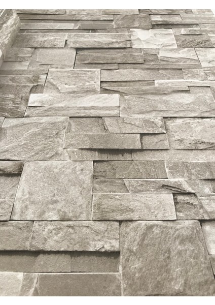 Doğal Taş Görünümlü Bej 3D 5m2 Duvar Kağıdı fiyatları