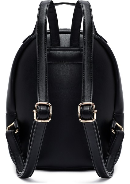 Kadın Siyah Aksesuarlı Kapitone Sırt Çantası 25ABD2614KP fırsatları