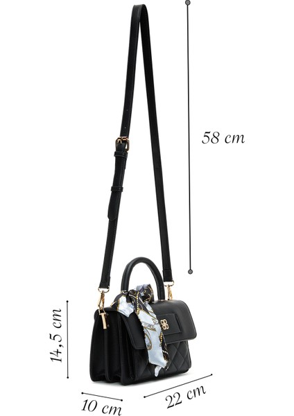 Kadın Siyah Uzun Askılı Kapitone Mini Çapraz Çanta 25ABD2702KP fiyatları