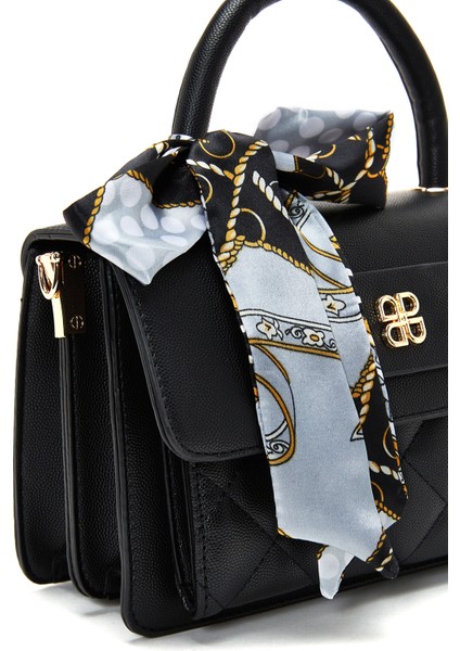 Kadın Siyah Uzun Askılı Kapitone Mini Çapraz Çanta 25ABD2702KP