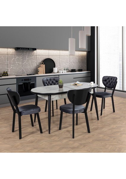 Paulo 4 Sandalyeli Mutfak Masa Takımı indirimleri