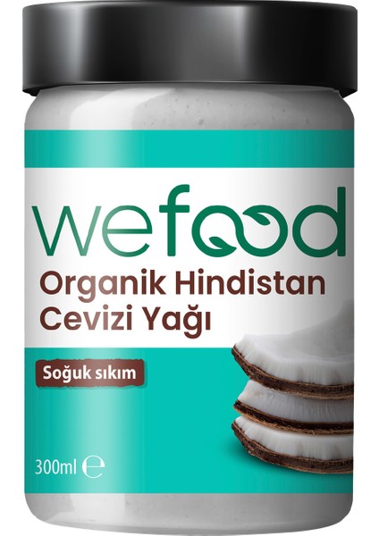Organik Hindistan Cevizi Yağı 300 ml (Soğuk Sıkım) 8681749104321