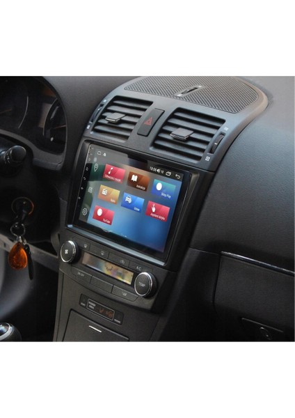 Toyota Avensis (Siyah Çerçeve) Android Multimedya Sistemi 4-64 Fimex (2009-2015)