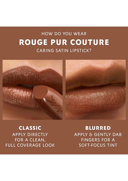 Rouge Pur Couture - Saten Bitişli Ruj N13 Effortless Maroon (3.8 G) indirimleri