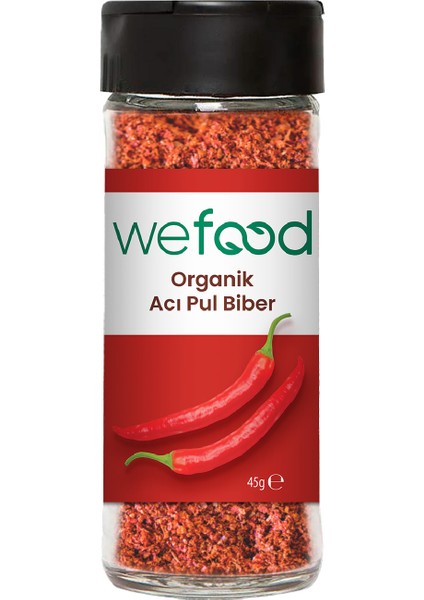 Organik Acı Pul Biber 45 gr 8682392174501