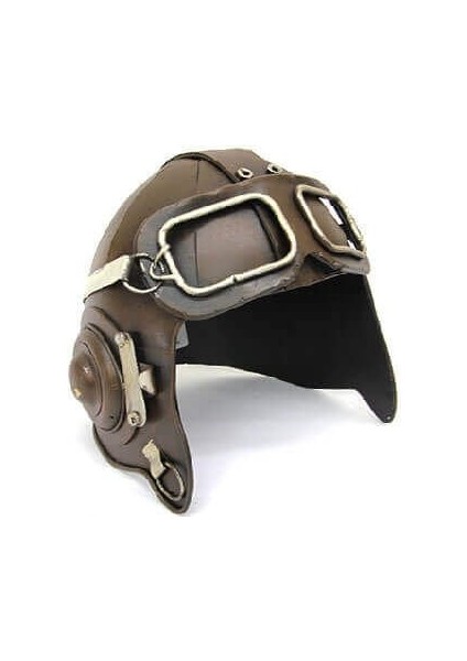 Dekoratif Metal Pilot Kaskı C0710 fırsatları
