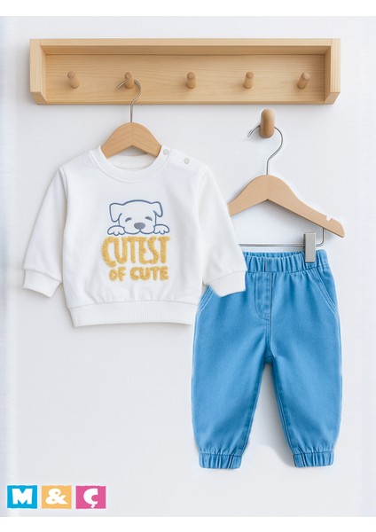 Kız Erkek Bebek Çocuk 2li Takım Alt Üst Swaetshirt Pantolon Takım