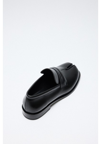 Loafer 2508 - Parmak Arası Klasik Loafer Siyah Kadın Loafer fırsatları