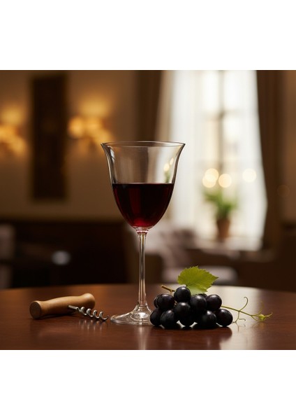 6'Lı Kırmızı ve Beyaz Şarap Kadehi 250 cc fiyatları