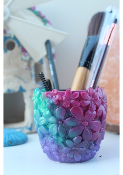 El Yapımı Epoksi Reçine Şık Tasarım Saksı/dekoratif Objeler (Çiçeksiz) - Kadın Emeği