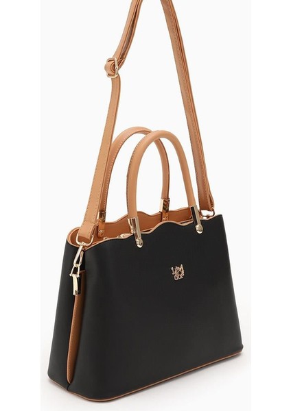 Levidor Siyah-Camel Kadın Omuz Çantası 930065 modelleri