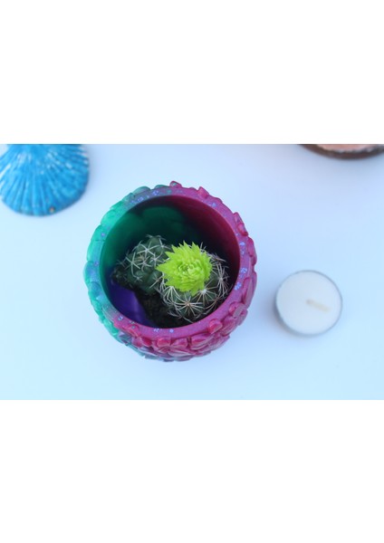 El Yapımı Epoksi Reçine Şık Tasarım Saksı/dekoratif Objeler (Çiçeksiz) - Kadın Emeği indirimleri