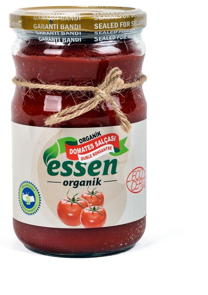 Organik Domates Salçası (TUZSUZ) 650 Gr
