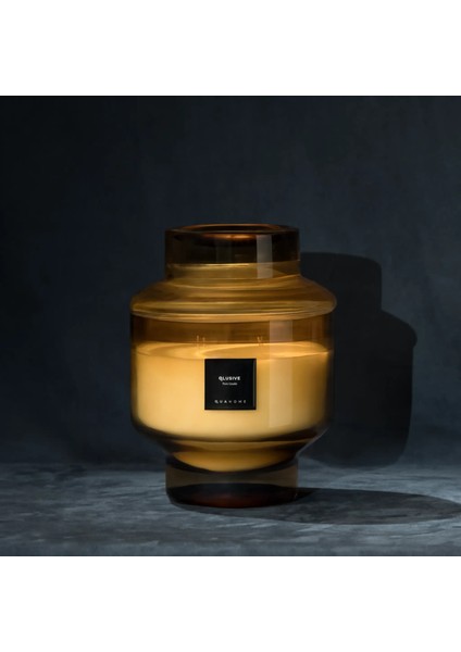 Lois Cam Kapaklı Amber Mum 1000 gr