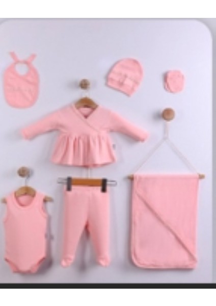 Yeni Doğan&kız Bebek Battaniyeli Fisto Detaylı 0-3 Ay 7 Parça Hastane Çıkışı Zıbın Seti fiyatları