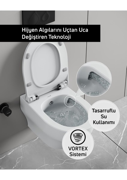 Ness Vortex Asma Klozet ve Kapak Seti fırsatları