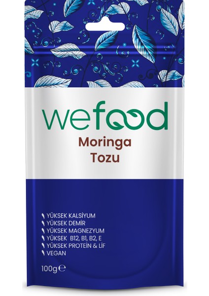 Moringa Tozu 100 gr Glutensiz Doğal Süper Gıda Zengin Besin İçeriği