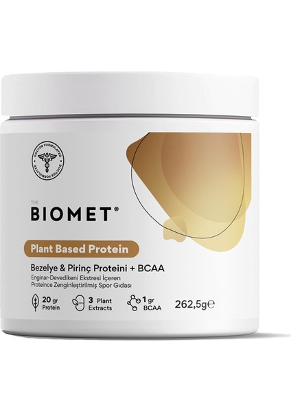 Plant Based Protein Bezelye ve Pirinç Proteini ile BCAA 262,5 gr Türkiye Menşeli fiyatları