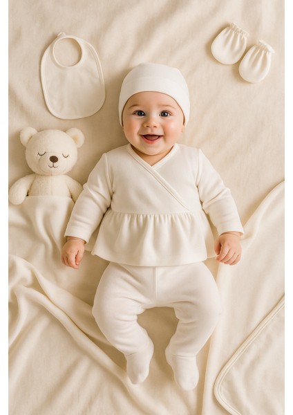 Yeni Doğan&kız Bebek Battaniyeli Fisto Detaylı 0-3 Ay 7 Parça Hastane Çıkışı Zıbın Seti