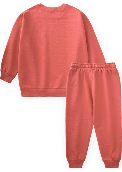 Basıc Sweatshirt Takım 3-8 Yaş Oranj fiyatları