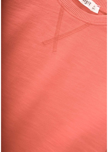 Basıc Sweatshirt Takım 3-8 Yaş Oranj modelleri