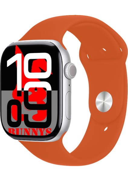 Apple iPhone 14 Pro Max Uyumlu Turuncu Akıllı Saat WATCH10 2025 Hediyeli Amoled Ekran