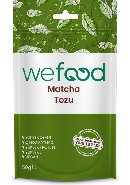 Matcha Tozu 50 gr %100 Doğal Katkısız Koruyucusuz Antioksidan Vitamin ve Mineral Kaynağı