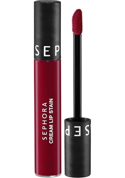 Cream Lip Stain – Bulaşmayan Kadife Bitişli Ruj - Mat Likit Ruj 94 Cherry Moon (5 Ml)