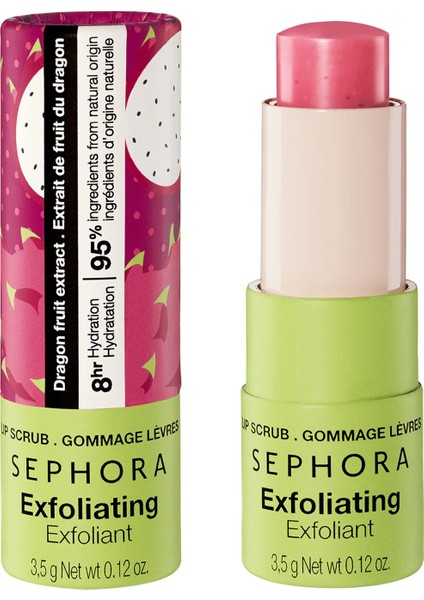 Soyucu Dudak Peelingi - 8 Saat Nemlendiren Dudak Bakımı Ejder Meyvesi (3,50 G)