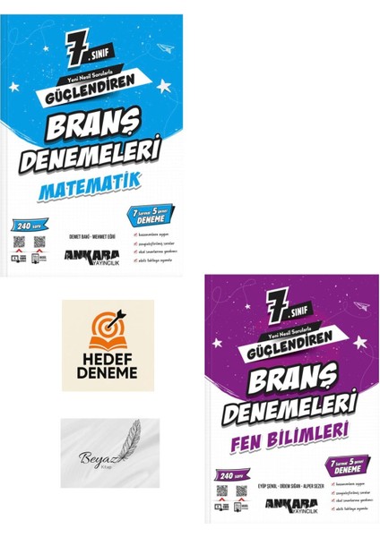 Ankara 7.sınıf Güçlendiren Matematik Fen Bilimleri Branş Denemeleri Hedef Deneme