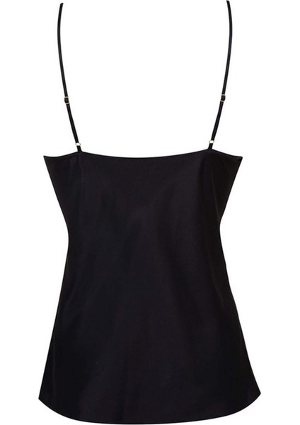 Siyah Ipek Classic Pj Camisole - Ayarlanabilir Askılı Lüks Agent Provocateur Gecelik fiyatları