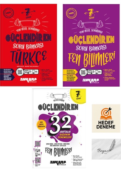 Ankara 7.sınıf Güçlendiren Türkçe Fen Bilimleri Soru 32 Haftalık Fen Bilimleri Denemeleri Hedef Deneme