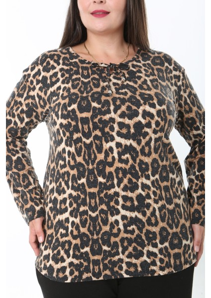 Kadın Desenli Likralı Yünlü Viskon Bluz fiyatları