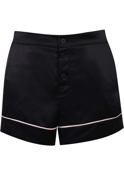 Classic Siyah Ipek Pj Şort - Agent Provocateur Ikonik Gece Kıyafeti, Rahat ve Şık