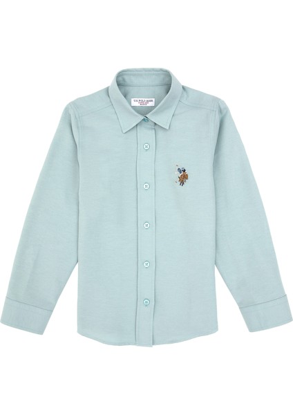 Kız Çocuk Mint Gömlek Basic 50317629-VR090