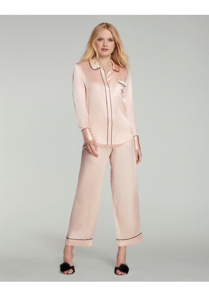 Klasik Pudra Pembe Ipek Pijama Altı - Agent Provocateur Özel Gece Kıyafeti modelleri