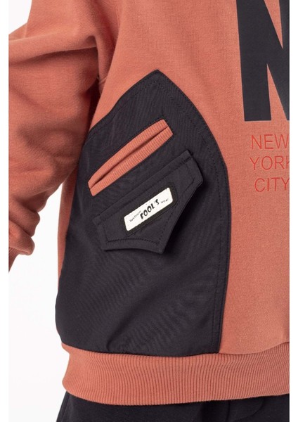 Erkek Çocuk Cep Detaylı Baskılı Eşofman Takımı M00756 fiyatları