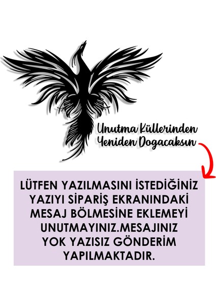 Işıklı Kişiselleştirilebilir Tablo Zümrüdüanka Kuşu Dekoratif Gece Lambası Duvar Dekoru