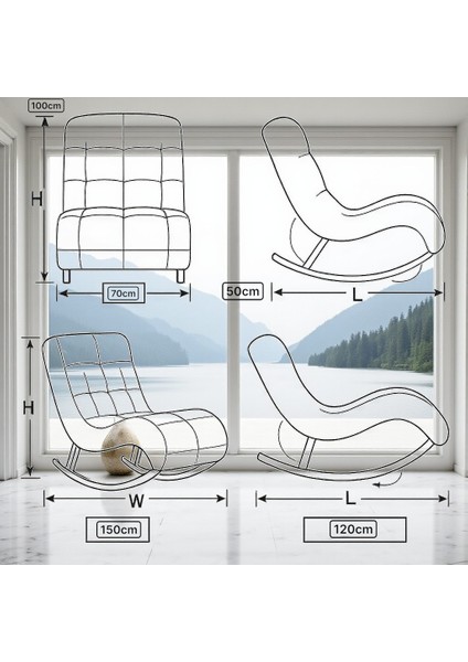 Sallanan Koltuk – Sarı Teddy Kumaş, Modern Ahşap Ayaklı Geniş Dinlenme Koltuğu 160x75 fırsatları
