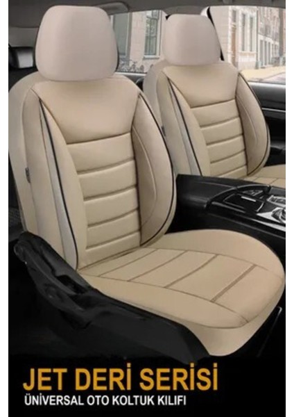 Ford Focus Titanium 1.0 Ecoboost 125 4 Kapı A/t 2018 Uyumlu Jet Deri Bej Oto Kılıfı Tam Set