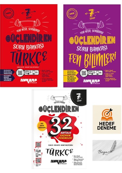 Ankara 7.sınıf Güçlendiren Türkçe Fen Bilimleri Soru 32 Haftalık Türkçe Denemeleri Hedef Deneme