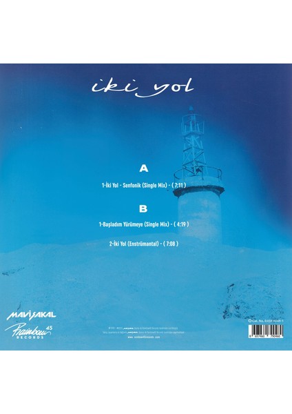 Mavi Sakal - Iki Yol - Ep Plak fiyatları