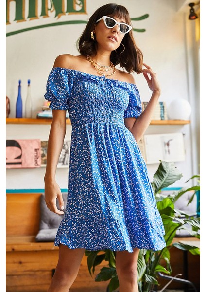 Kadın Çıtır Desen Dar Kalıp Gipeli Kısa %100 Pamuk Viskon Elbise modelleri