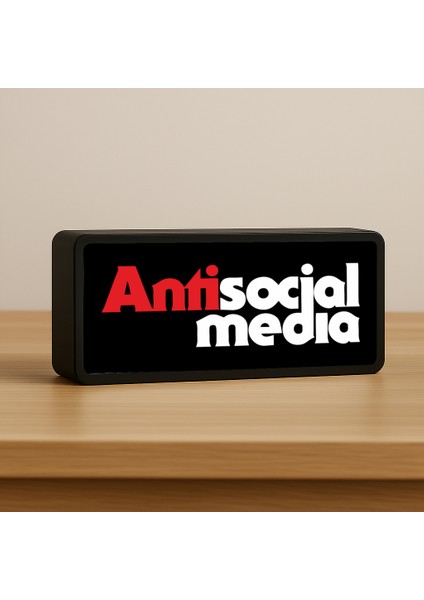 Anti Social Media LED Lamba & Masa Lambası & Gece Lambası