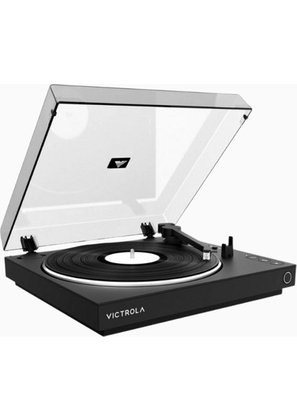Automatic Siyah Bluetoothlu Otomatik Pikap Tek Tuşla Vinyl Çalar