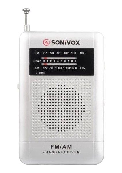 VS-R115 Analog Radyo Gümüş Renk